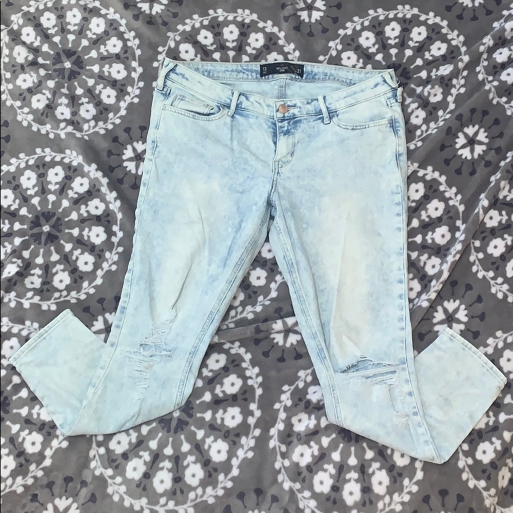 hollister crop jeans
